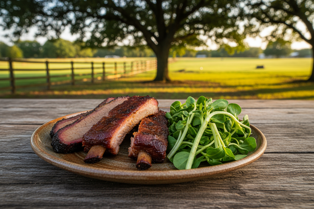 Sunflower Microgreens BBQ Plate