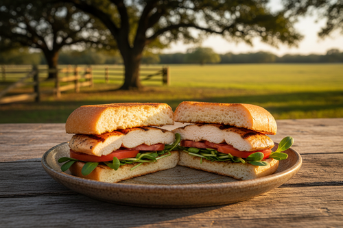 Sunflower Microgreens Chicken Sandwich 
